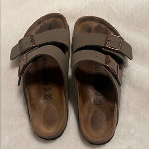 Birkenstock Taupe Double-Strap Sandals